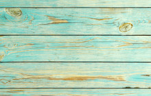 Wood Aquamarine Old Planks Texture Background