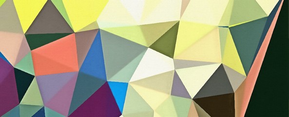 Conceptual abstract geometric background. Colored polygon pattern for creative design. Chaotic multicolor triangles texture. Unusual low poly composition. Bright graphic artwork.