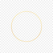 Abstract gold circle frame