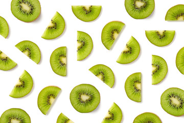 Wall Mural - Fruit pattern of kiwi slices