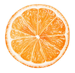 Wall Mural - orange slice isolated on white background