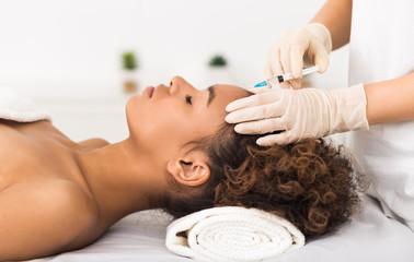 woman at Zen Luxe Med Spa and IV Lounge getting dermal fillers
