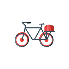 Canvas Print - bicycle vehicle isolated icon