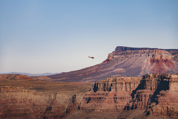 Sticker - Helicopter flying over Grand Canyon West Rim - Arizona, USA