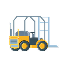 Canvas Print - delivery service forklift icon