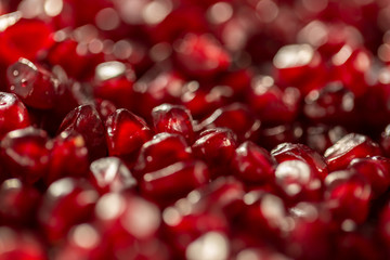 Wall Mural - Fresh pomegranate seeds as a food background