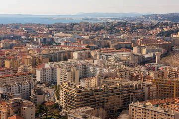 Poster - Landscapes streets of Nice, view from above