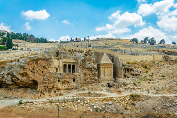 Wall Mural - Tombs of the prophets situated on mount of olives in Jerusalem, Israel