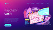 Paycheck concept landing page.