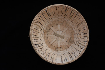 basket, wicker, isolated, empty, brown, craft, woven, white, handmade, container, straw, wood, object, weave, pattern, traditional, old, bamboo, natural, decoration, texture, wickerwork, decorative, p