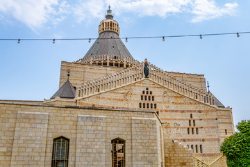 Wall Mural - Basilica of the annunciation in Nazareth, Israel