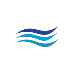 Wall Mural - Water logo icon vector template