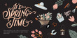 © Ruslana - Cute Hello Spring set with hand drawn garden elements
