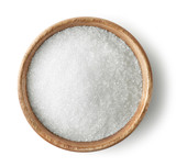 Fototapeta  - wooden bowl of sugar