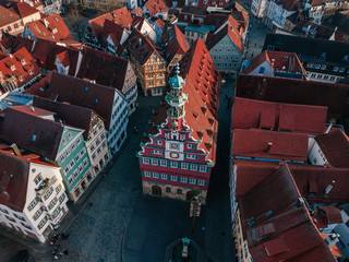 Old and Medieval Town Hall of Esslingen am Neckar a small but traditional city in south germany