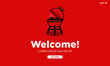 © Akshar - Welcome Page Interface Design with Barbeque Vector Illustration