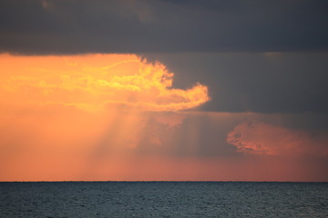 Dawn, storm clouds. Will it rain soon?