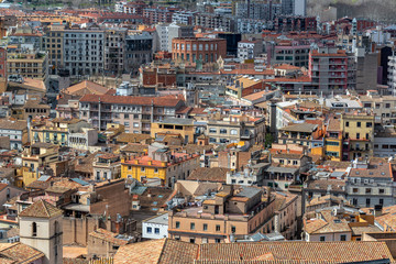 Wall Mural - View of Center of Girona, Spain