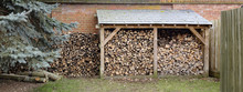 Log Store And Woodpile