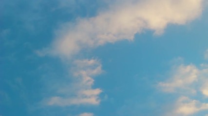 Poster - Beautiful blue sky with slow clouds