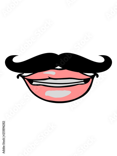lippen frau weiblich sexy hübsch schön mann girl mädchen mustache  schnurrbart zeichen symbol rasieren bart wachsen lassen rasierer clipart  logo design Stock Illustration | Adobe Stock