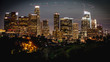 Los Angeles skyline by night