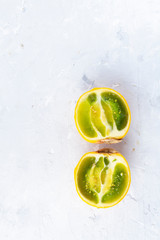 Wall Mural - lulo fruit on white background (Solanum quitoense)