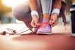 © ivanko80 - Woman preaparing for jogging
