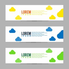 Sticker - Modern Banner Design Template. Vector Illustration. Eps 08.