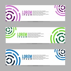 Sticker - Modern Banner Design Template. Vector Illustration. Eps 08.