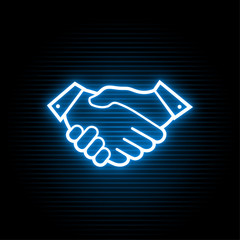 Wall Mural - friends neon symbol
