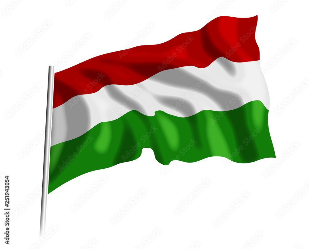 Flaga Węgierska - obrazy, fototapety, plakaty 