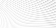 Grey White Waves And Lines Pattern. Vector Futuristic Template Background