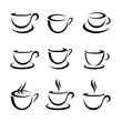 © Choi - Set of Coffee and tea cups design elements
