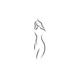 © Effrosyni  - woman naked body shape vector illustration