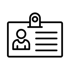 Wall Mural - id badge card