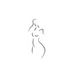 © Effrosyni  - woman body shape vector line illustration