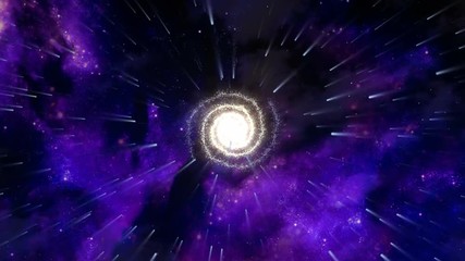 Wall Mural - Zooming through a female eye into the space.