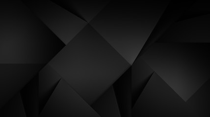 Fototapete - Abstract dark background illustration with geometric graphic elements