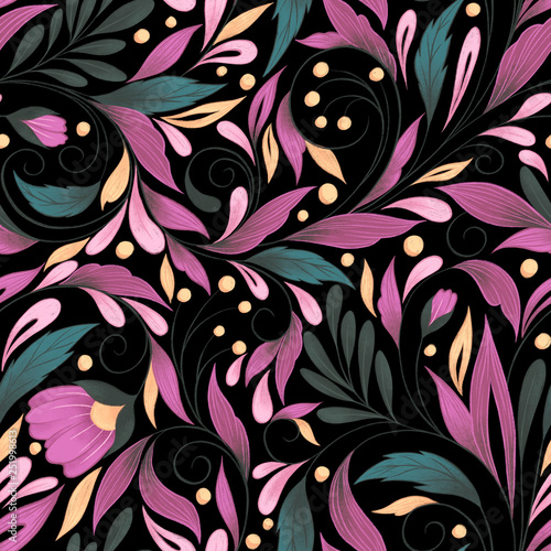 seamless floral pattern with flowers