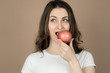 © Akm - girl with an apple