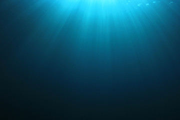 underwater blue background in sea