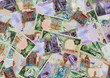 © PaulShlykov - Kuwaiti Dinar Banknotes background.