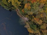 Fototapeta Sawanna - Autumn lake