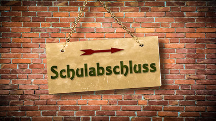 Schild 388 - Schulabschluss