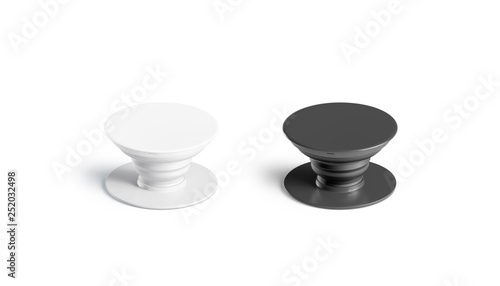 Download Blank Black And White Phone Pop Socket Mockup Set Isolated 3d Rendering Empty Glue Accessory Mock Up Clear Sticky Pad For Smartphone Circle Rubberized Popgrip Template Stock Photo Adobe Stock