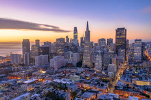 San Francisco Downtown Skyline Aerial