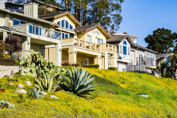 Wall Mural - Residential street, Santa Cruz, California