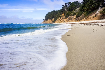 Wall Mural - Pacific Ocean coastline, Moss Beach, California