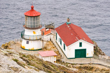 Point Reyes Lighthouse On A Foggy Summer Day, California
